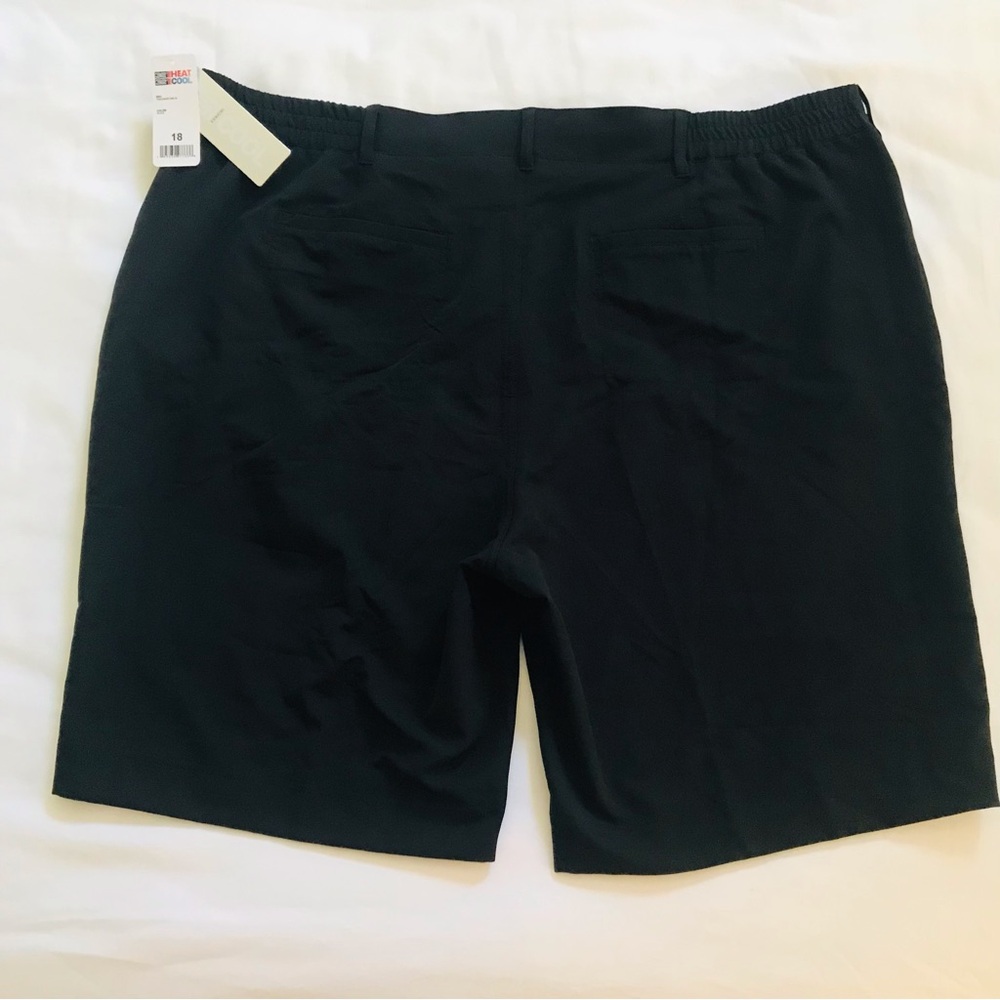 32 Degrees Cool Bermuda Black Shorts Women’s 18 New with Tags Lightweight - Picture 12 of 13